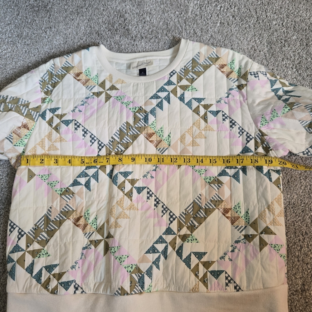 NWOT Universal Thread Patchwork Quilted Crewneck … - image 7